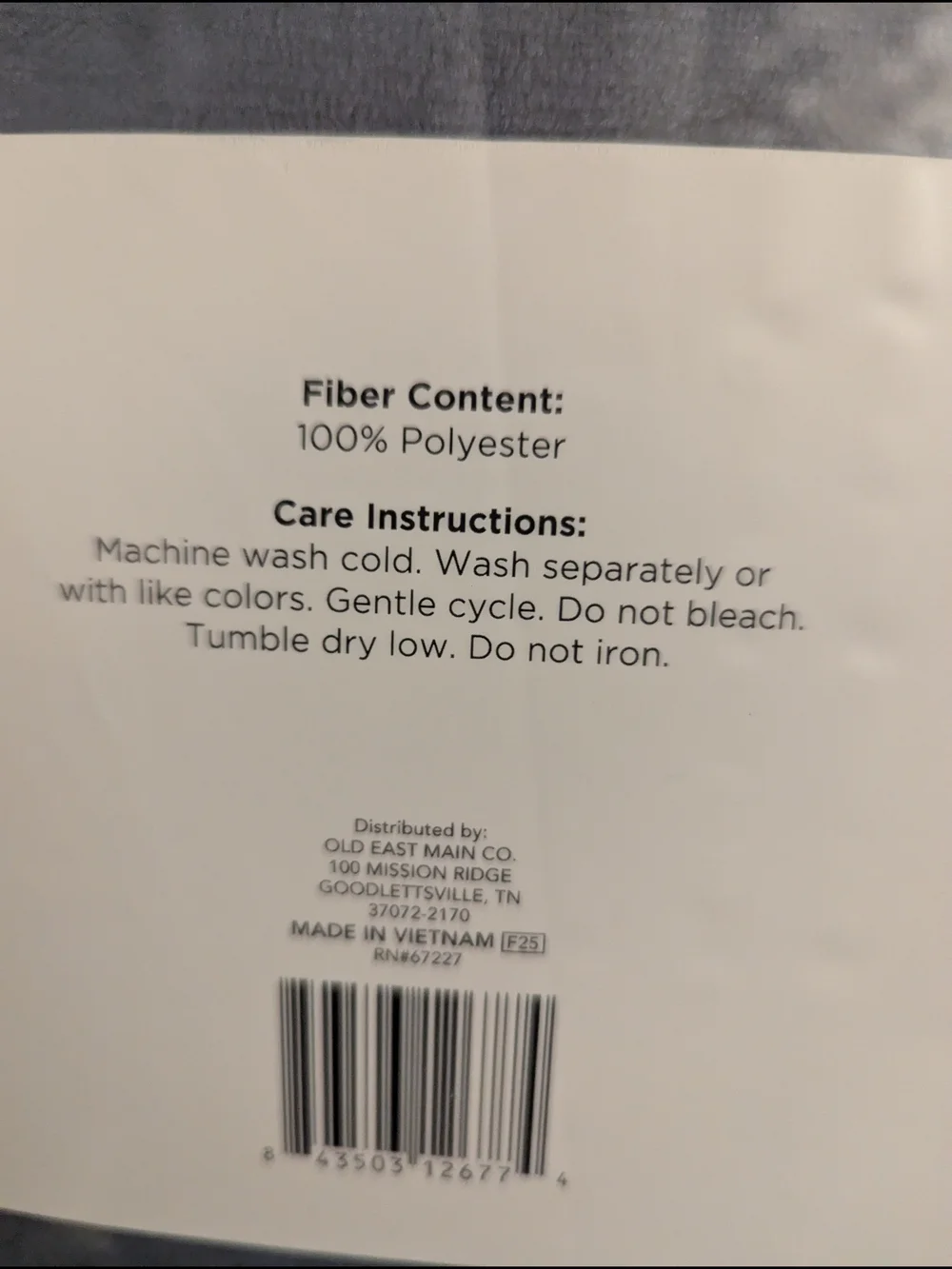Comfort Bay Plush Blanket - Queen - Blue